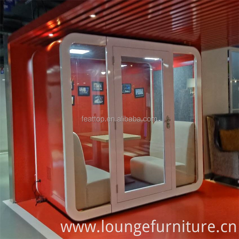 High Quality Customized Double soundproof office phone booth, privacy pod